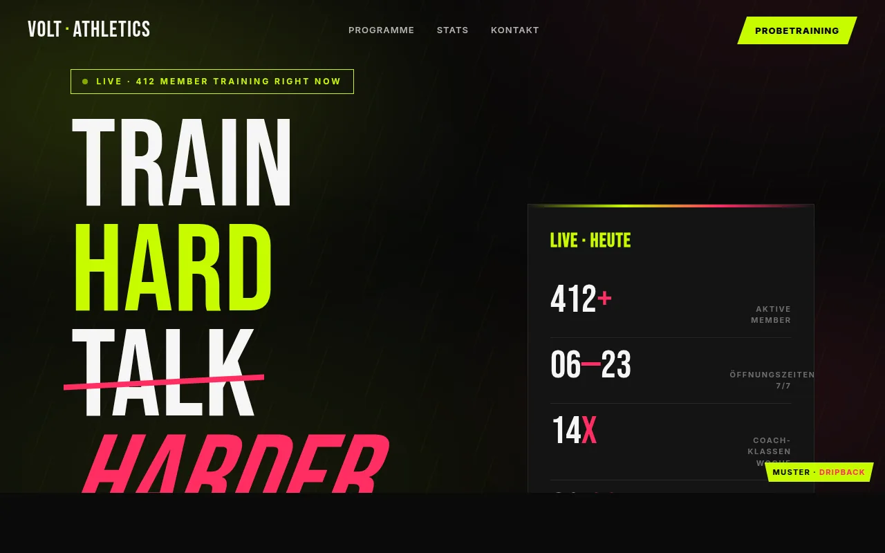 Fitness Vibrant Mockup-Vorschau