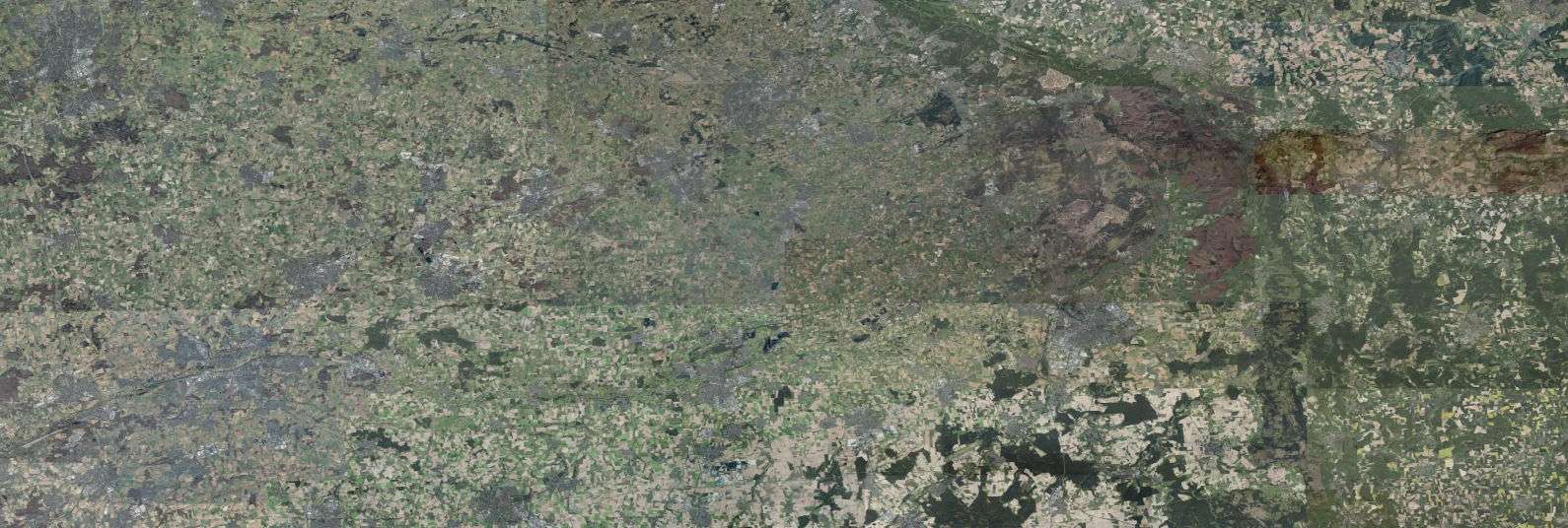 Luftbild der Region Ostwestfalen-Lippe